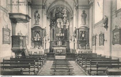 BELGIQUE - Donceel - vue à l'intérieur de l'Eglise - Carte Postale Ancienne