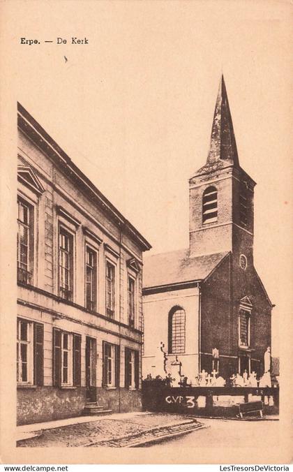 BELGIQUE - Erpe - L'église - Carte Postale Ancienne