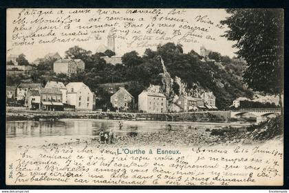 CPA - Carte Postale - Belgique - Esneux - L'Ourthe à Esneux - 1902 (CP19891)