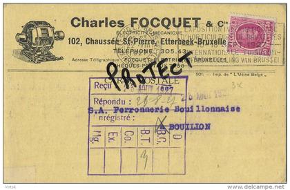 Etterbeek :  Charles Focquet & cie   (  2 scans )