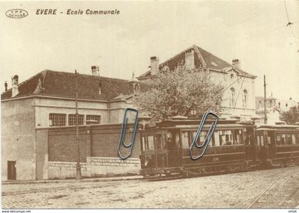 EVERE :  Ecole communale  TRAM  (  carte ADEPS  15 x 10.5 cm )