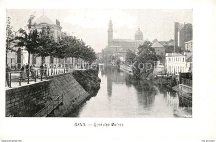 Gand Belgien Quai des Moines