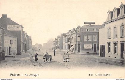 Belgique - FLÉRON (Liège) Au croupet - Magasin de chaussures