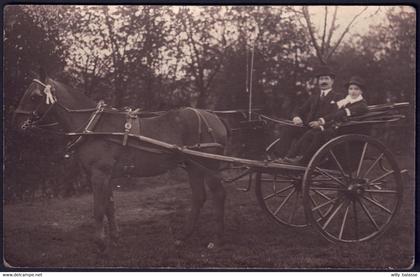 +++ Photo Carte - Phot. Blanvalet de FLERON - Attelage cheval   //