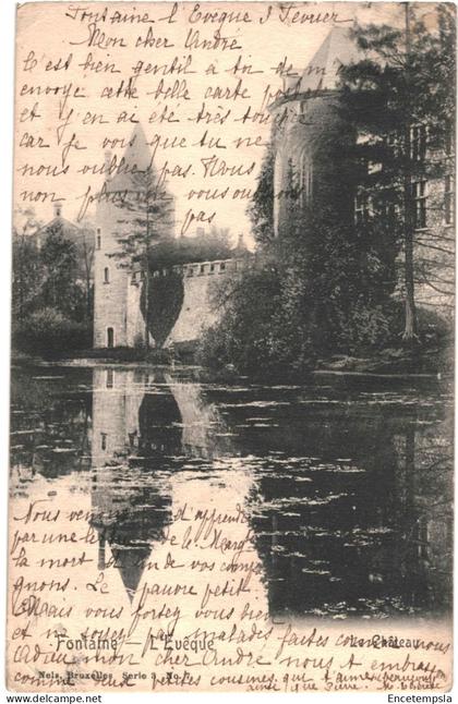 CPA Carte postale Belgique Fontaine-l'Évêque Le Château 1907    VM73881