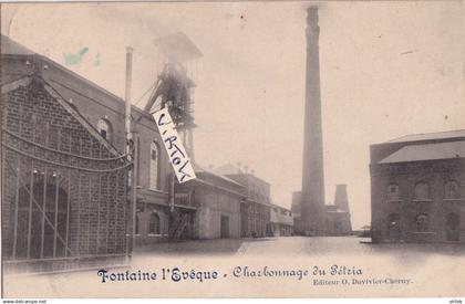 Fontaine - L' Eveque :  charbonnage du Petria  :  1918   avec timbre