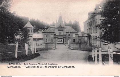 GERPINNES -  chateau de M de Bruges de Gerpinnes