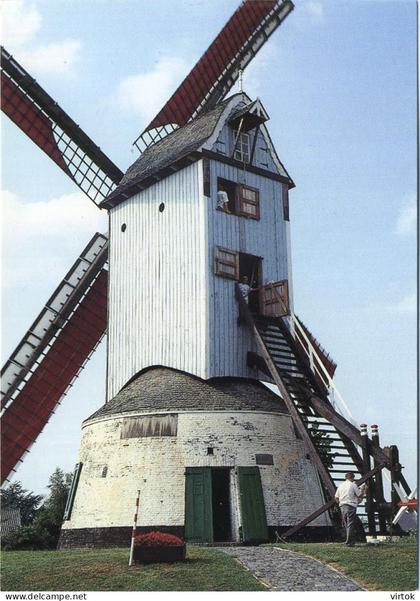 Gistel -  oostmolen     :  windmolen   ( groot formaat 15 x 10.5 cm )