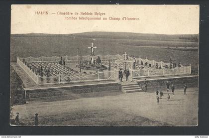 +++ CPA - HALEN - HAELEN - Cimetière de Soldats Belges tombés héroïquement au Champ d'Honneur   //