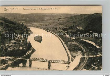 73342400 Hastiere Meuse Panorama et vue de la Meuse vers Hermeton vue aérienne H