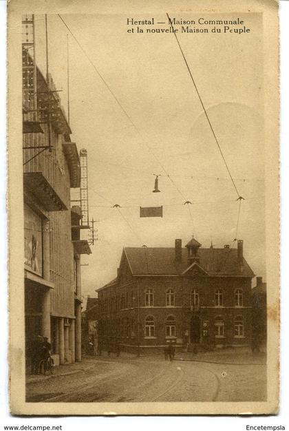 CPA - Carte Postale - Belgique - Herstal - Maison Communale et la Nouvelle Maison du Peuple (M8187)