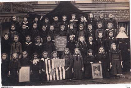 BORSBEKE :   school   1914   ( Herzele )   fotokaart