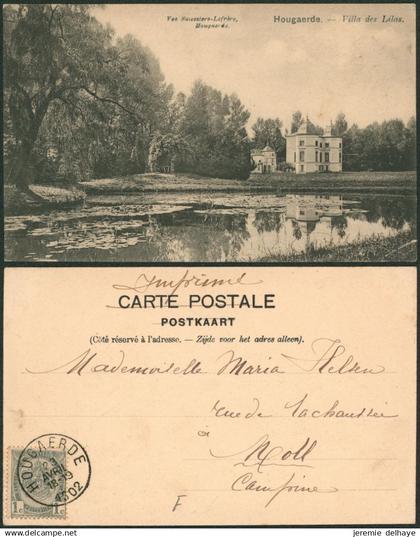 Carte postale - Hoegaarden : villa des lilas