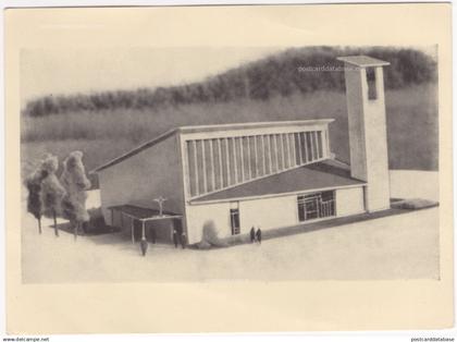 Maquette van nieuwe kerk Attenhoven-Holsbeek