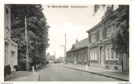 BELGIQUE - St. Maria-Horebeke - Gemeenteschool - Drukkerij De Clippele - Carte postale