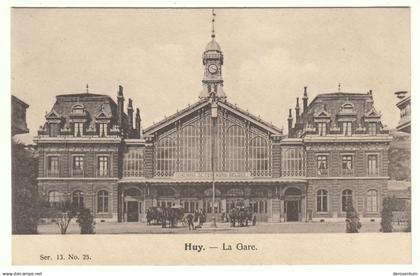 Huy. - La gare. / Ser. 13. No. 25. / Image artistique. [carte postale station chemins de fer nord belges het van Hoei]