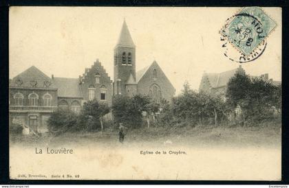 CPA - Carte Postale - Belgique - La Louvière - Eglise de la Croyère (CP23853OK)