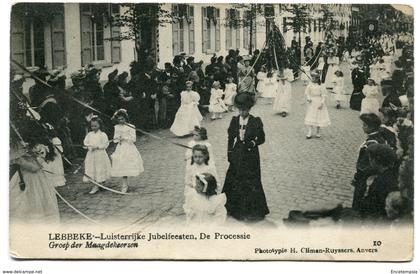 CPA - Carte Postale - Belgique - Lebbeke - Luisterrijk Jubelfeesten - De Processie - 1908 ( SVM11806)