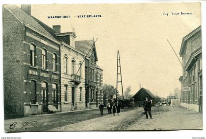 CPA - Carte Postale - Belgique - Waarschoot - Statieplaats - 1907 (BR14349)