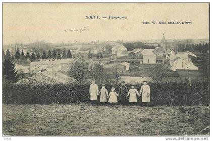 Gouvy :  panorama ( ecrit 1907 avec timbre )