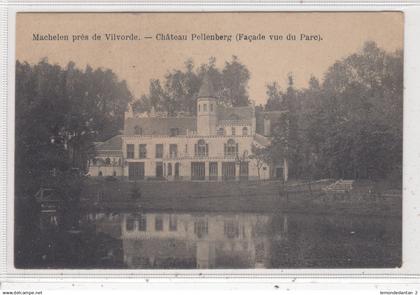 Machelen. Chateau Pellenberg (Façade vue du Parc). *