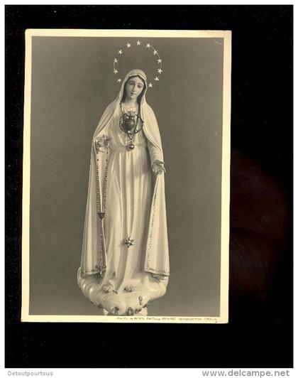 FAYT LES MANAGE Hainault : carte photo Sainte Vierge Marie par H Pétein de Fayt les Manage