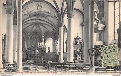 MARTELANGE (Prov. Lux.) Intérieur de l'église