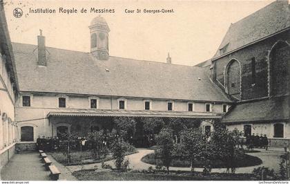 BELGIQUE - Mesen - Institution Royale de Messines - Cour St Georges Quest - Nels - Animé - Carte Postale Ancienne