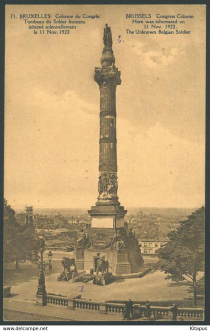 BRUSSELS vintage postcard Belgium