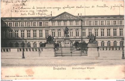 CPA Carte Postale Belgique Belgique Bruxelles Bibliothèque Royale  1903  VM78837