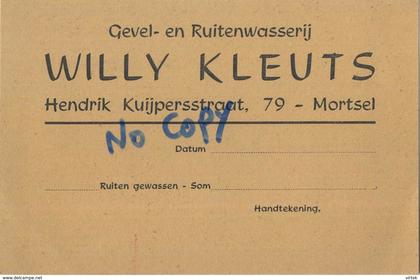 Mortsel : Willy Kleuts : gevel- en ruitenwasserij