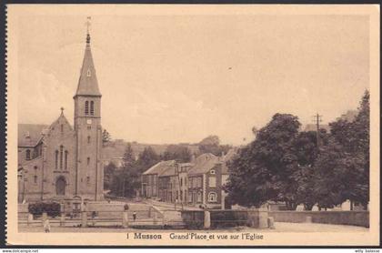 +++ CPA - MUSSON - Grand' Place et vue sur l'Eglise //