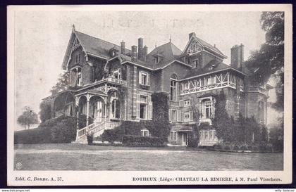 +++ CPA - ROTHEUX - Liège - Neupré - Château La Rimière - Mr P. Visschers //