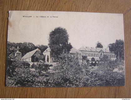 WEILLEN Le Château et la Ferme Cachet  Poste de Falaën Commune Onhaye Province de Namur Belgique Carte Postale Post Card