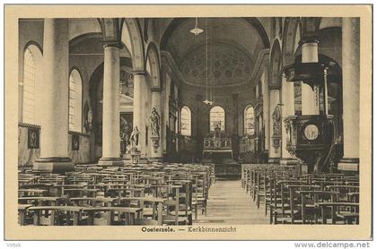 Oosterzele :  kerk binnenzicht