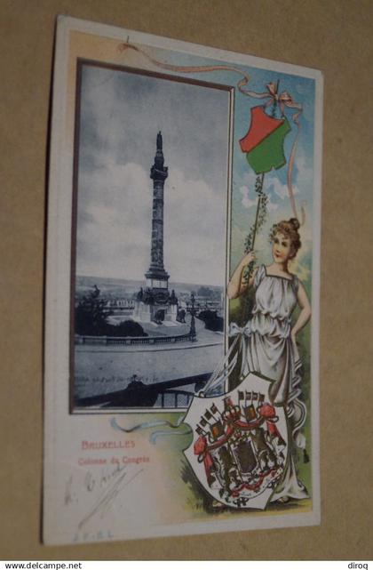 RARE,Buxelles, Colonne du Congrès,1904,belle carte pour collection