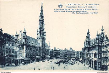 [-5%] BELGIQUE - Bruxelles - La Grand'Place - Carte postale ancienne