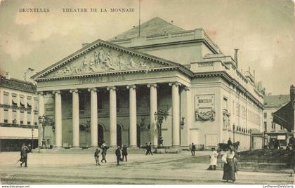 [-5%] BELGIQUE - Bruxelles - Théâtre de la monnaie - Carte postale ancienne