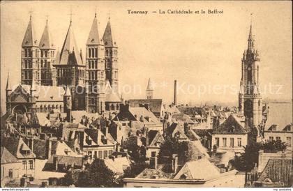 71697662 Tournay Liege Cathedrale et le Beffroi