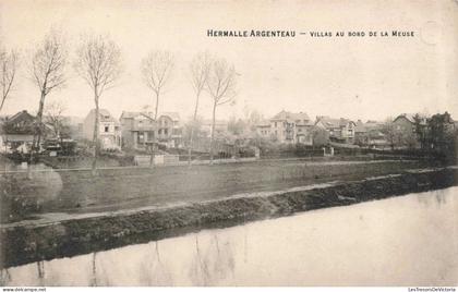 [-5%] BELGIQUE - Hermalle Argenteau - Villa au bord de la Meuse - Carte Postale Ancienne