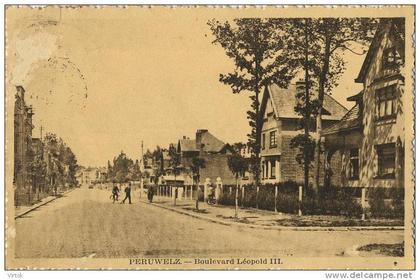 Peruwelz : Boulevard Léopold III  ( ecrit avec timbre )  ** état