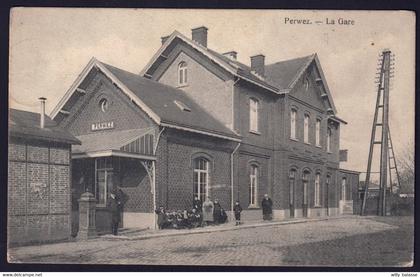 +++ CPA - PERWEZ - La Gare - Statie  //