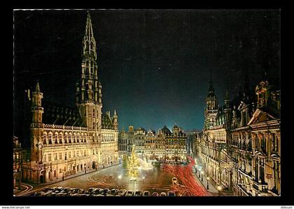 Belgique - Bruxelles - Brussels - Un coin de la Grand'Place la nuit - Carte Neuve - CPM - Voir Scans Recto-Verso