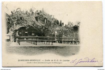 CPA - Carte Postale - Belgique - Quaregnon - Grotte de Notre Dame de Lourdes - 1904 (M8275)