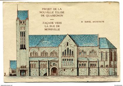 CPA - Carte Postale - Belgique - Quaregnon - Projet de la Nouvelle Eglise - 1937 (D14799)