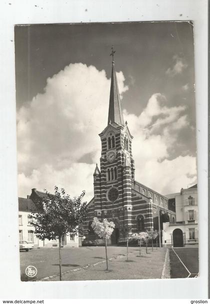 REBECQ-ROGNON 7 CARTE PHOTO L'EGLISE SAINT GERY