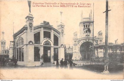 [-50%] BELGIQUE - REMICOURT - Exposition de Liége 1905 - Pavillon de la Firme Mélotte de Rémicourt - Carte Postale Anc