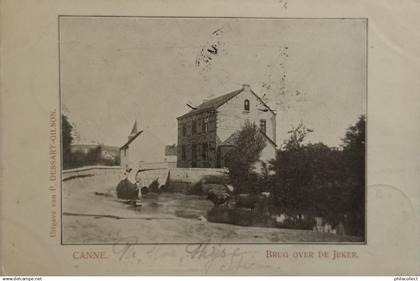 Kanne - Canne (Riemst) Brug over de Jeker 1908