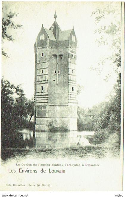 Rotselaar. Les environs de Louvain. Le Donjon de l'ancien Château Terheyden