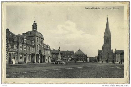 Saint-Ghislain : grand'place  ( ecrit avec timbre )